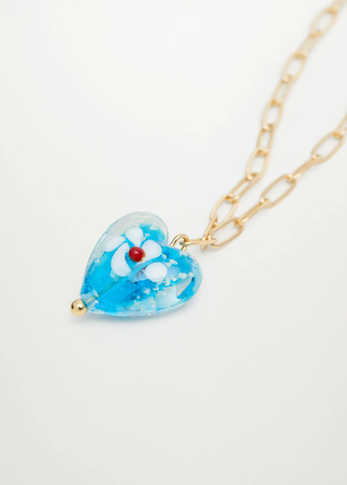 blue heart necklace - Image 2
