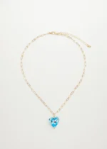blue heart necklace - Image 4
