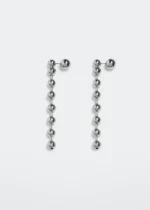 Faceted crystal hoop earrings