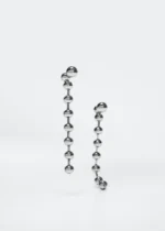 Faceted crystal hoop earrings - Image 4