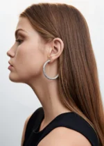 Mesh flower earrings - Image 2
